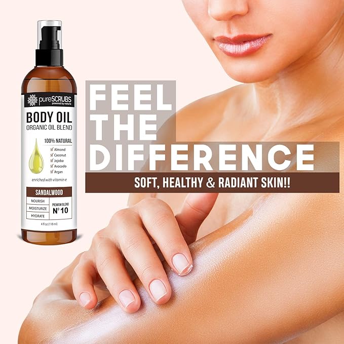 pureSCRUBS Ultra Moisturizing Sandalwood Body Oil Spray - Image 6
