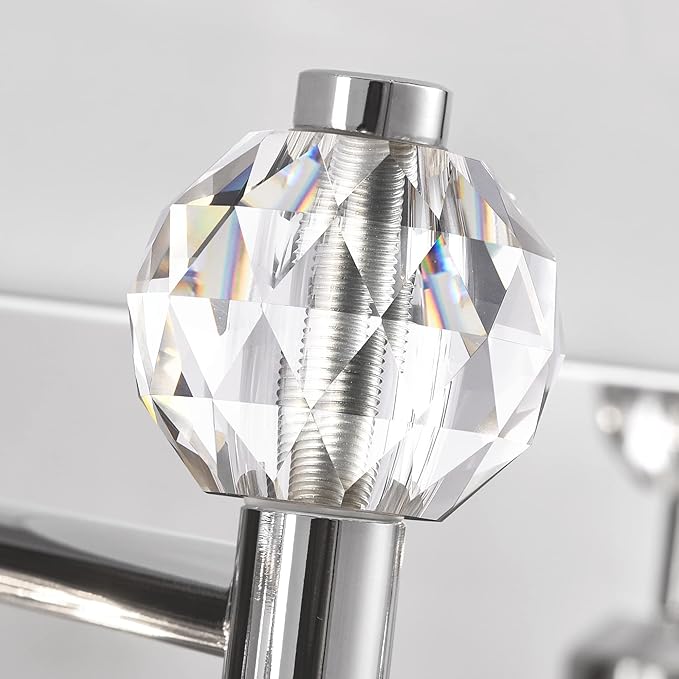 PRESDE Crystal 6 Light Bathroom Vanity Lights Chrom Bathroom Lights Fixtures - Image 7