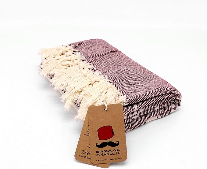 Bazaar Anatolia Turkish Beach Towel – 100% Cotton, Quick Dry, Sand Free Towel - Image 6