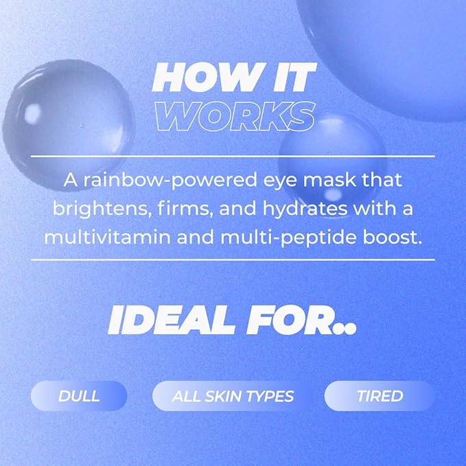 Vitamasques Multivitamin Rainbow Eye Pads 3-Pack - Image 7