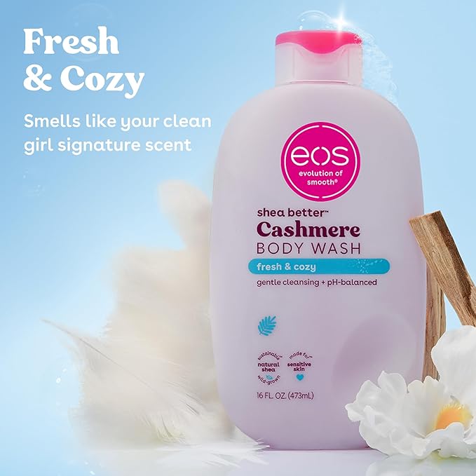 eos Cashmere Body Wash – Fresh & Cozy, Moisturizing Body Wash, Creamy Gel - Image 2