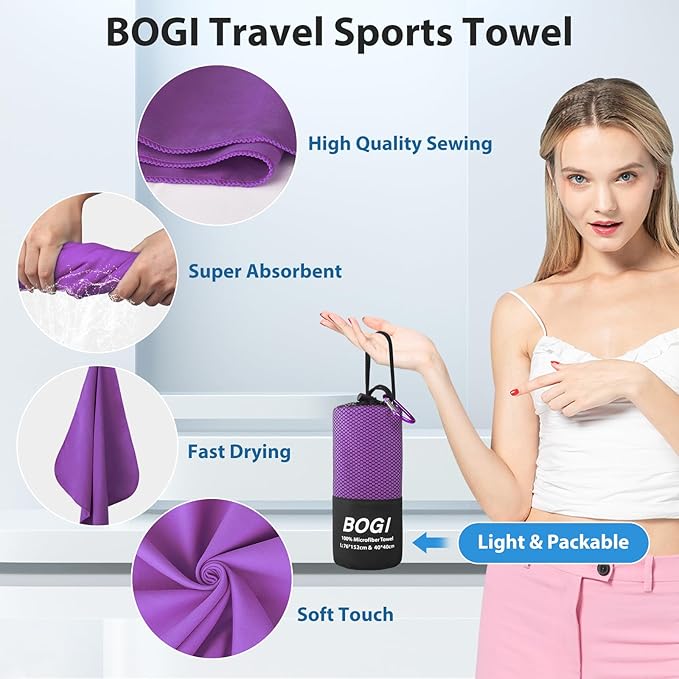 BOGI Microfiber Quick Dry Sports Towel - Image 4