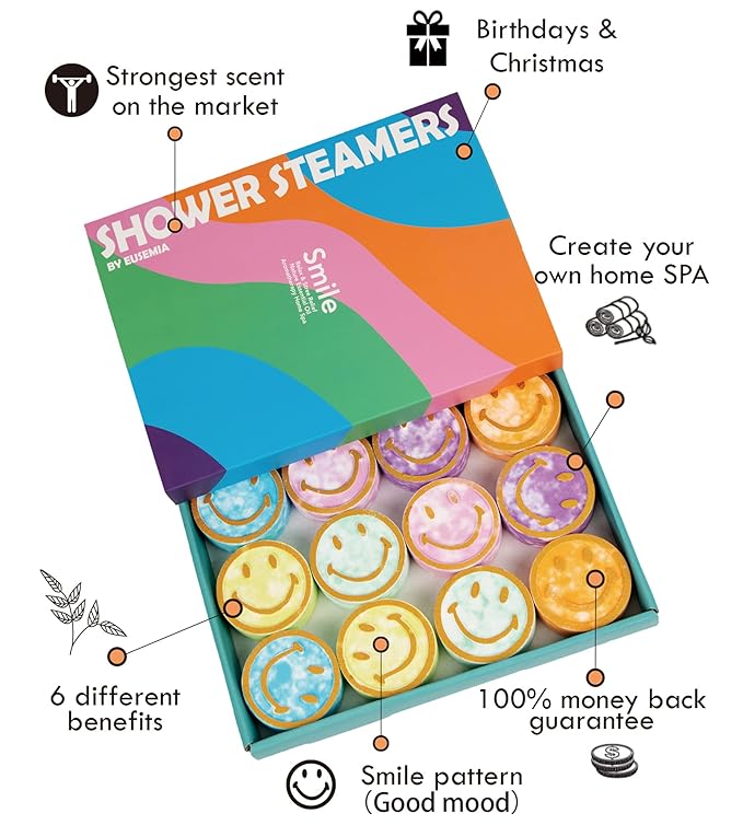 Shower Bombs Steamers Gifts for Women-EUSEMIA 24 Pcs Scented Aromatherapy - Image 4
