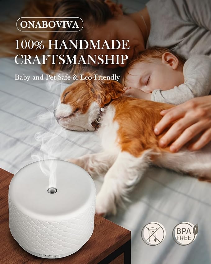 Essential Oil Diffuser - 280ml Ceramic Diffuser - Image 3