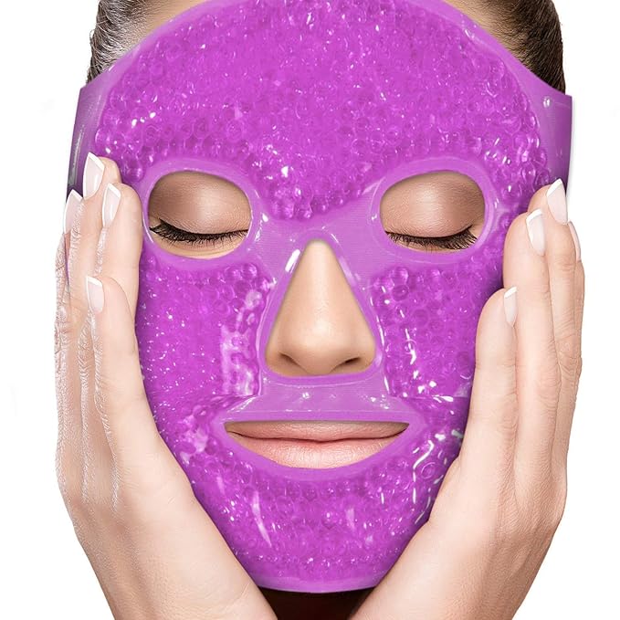 Eye Mask Get Rid of Puffy Eyes Migraine Relief, Travel Therapeutic Hot Cold by Perfecore