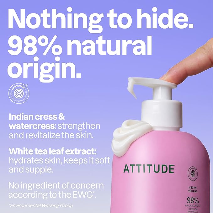 ATTITUDE Body Lotion, EWG Verified Moisturizer, Vegan Skin Care Products - Image 3