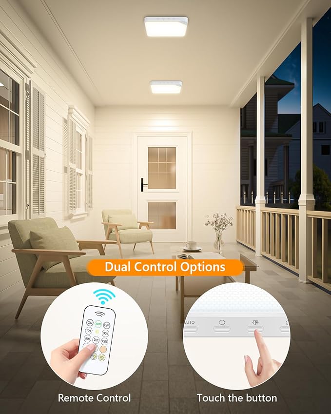 Rechargeable 6W Motion Sensor Ceiling Light Indoor, Wireless Magnetic Stick on - Image 7