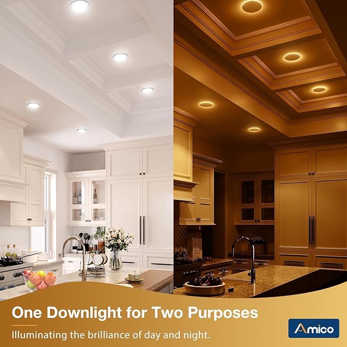 Amico 6 Pack 4 Inch 5CCT LED Recessed Ceiling Light - Image 2