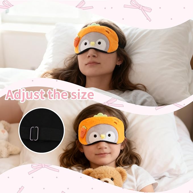 PERFECTSIGHT Sleep Eye Masks, Cute Sleep Eye Cover Lightweight Adjustable - Image 4