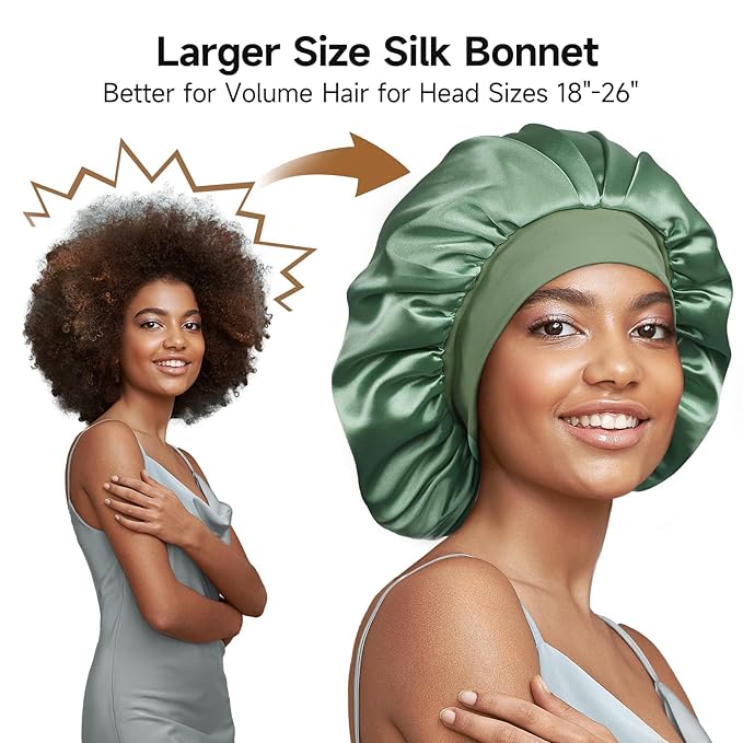 22 Momme 100% Real Mulberry Silk Bonnet - Image 4