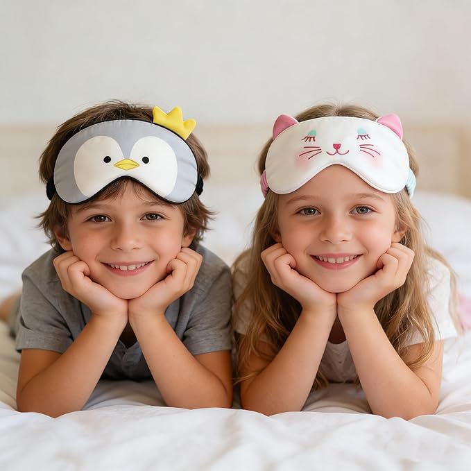 Orose Kids Silk Sleep Mask Cute Adjustable Original Design - Image 4