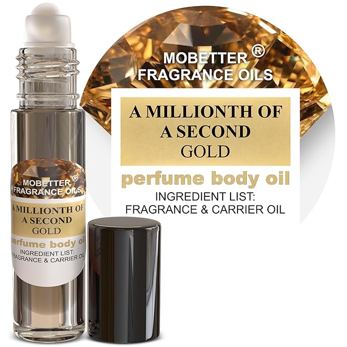 MOBETTER FRAGRANCE OILS A Millionth Of A Second Gold Perfume Women Body Oil - Image 2