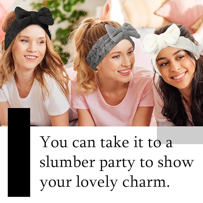 3 Pieces Towel Headbands for Women Makeup Headband for Washing Face Makeup Spa - Image 7