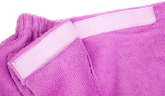 FakeFace Women Absorbent Microfiber Bath Towel Body Wrap Set Gym Spa Robe Dry - Image 5