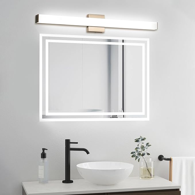 LED Bathroom Vanity Light Fixtures 31.5in Brushed Nickel, Dimmable24W 4000K - Image 6
