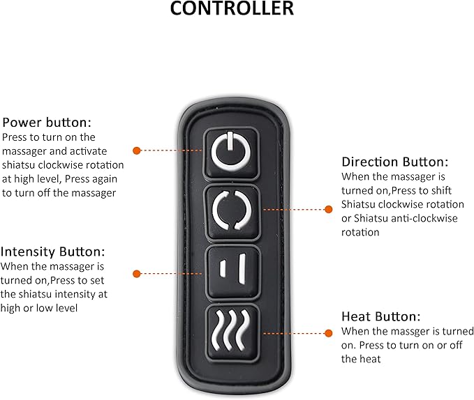 Snailax Cordless Neck Massager, Shiatsu Back Shoulder Massager - Image 8