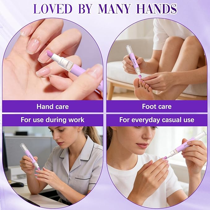 3PCS 2-in-1 Cuticle Oil Pusher Pen, Ceramic Cuticle Pusher & Oil Pen, Nail Care - Image 5