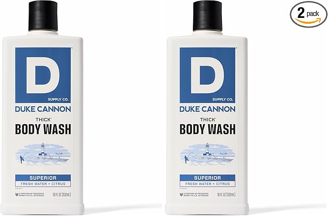 Duke Cannon Supply Co. Thick High Viscosity Body Wash – 3X Thicker, Plant-Based by DukeCannonSupplyCo