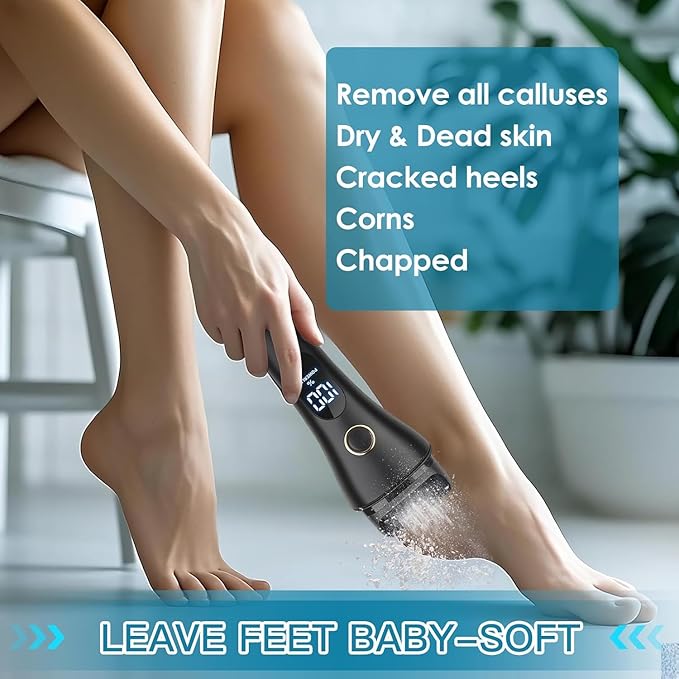 2 Pack Electric Foot File Callus Remover - Image 6