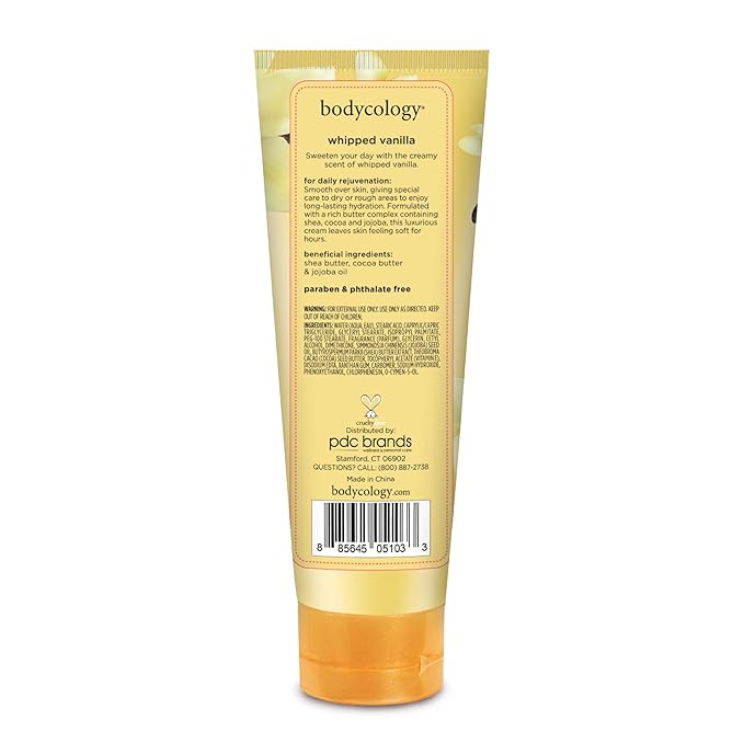 Bodycology Shea Butter Body Cream, Whipped Vanilla, 8 oz - Image 8