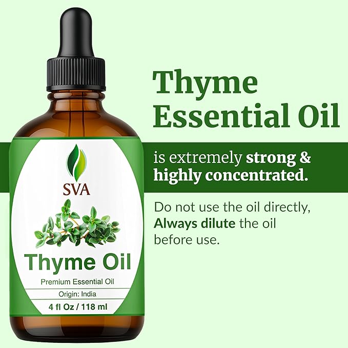 SVA Thyme Essential Oil – 4 Fl Oz – 100% Natural Thyme Oil - Image 2