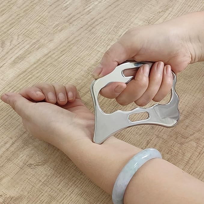 BYYDDIY 5 in 1 Stainless Steel Gua Sha Muscle Scraper Tools Kit, Scraping - Image 3