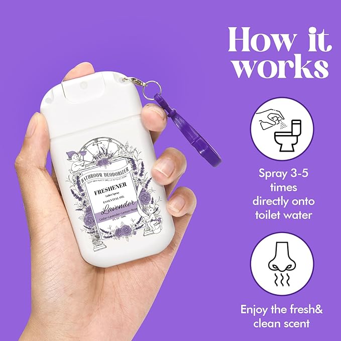 Travel Size Toilet Spray, 2 Pack Air Freshener Spray - Image 5