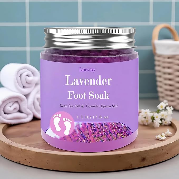 Lavender Foot Soak with Epsom Salt and Sea Salt. Organic Natural Handmade Spa - Image 6