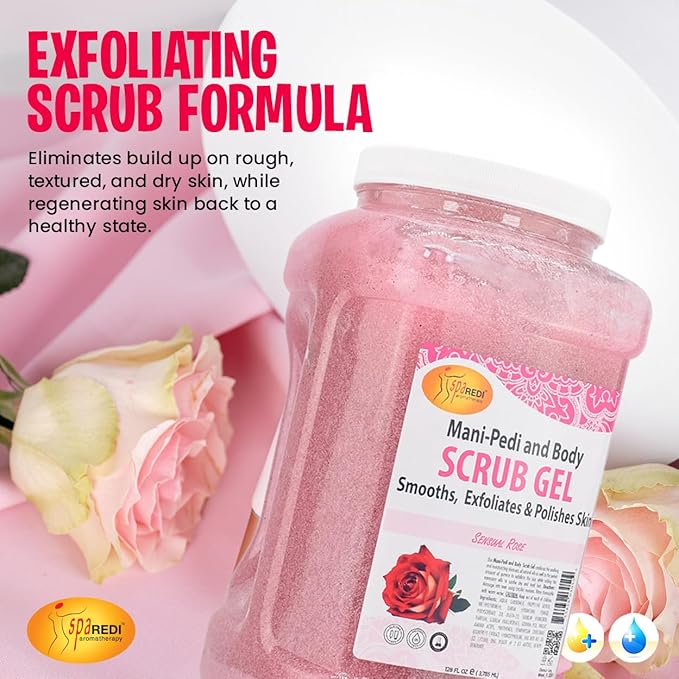 SPA REDI Professional Foot Scrub Gel – Dual-Action Pedicure Treatment | - Image 6