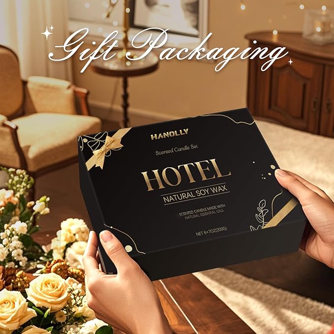 Hotel Scented Candles Set, 6 Pack Candles - Image 7