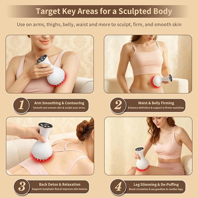 Body Sculpting Machine, Lymphatic Drainage Massager & Anti Cellulite Massage - Image 4