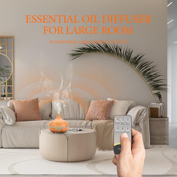 550 ML Aroma Diffiser with Essential Oils Set, Essential Oil Diffuser with - Image 5