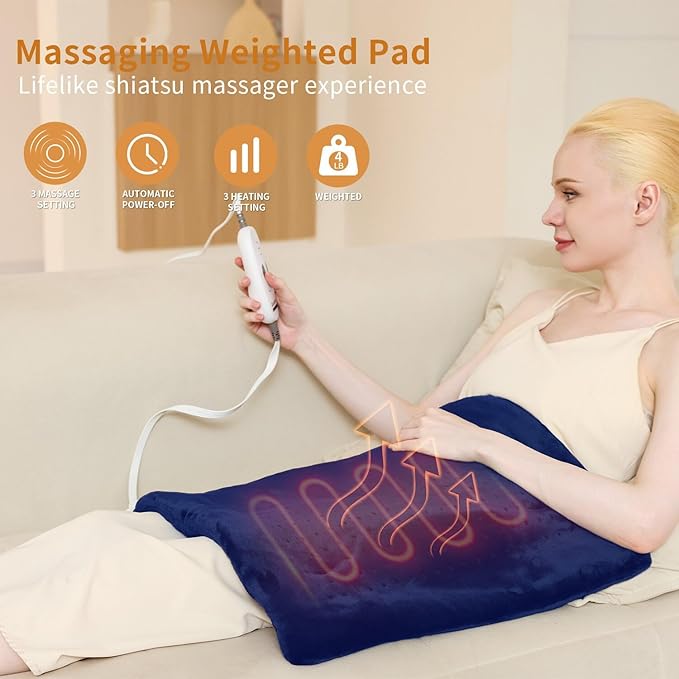 Massaging Weighted Heating Pad, Heating Pads - Image 3