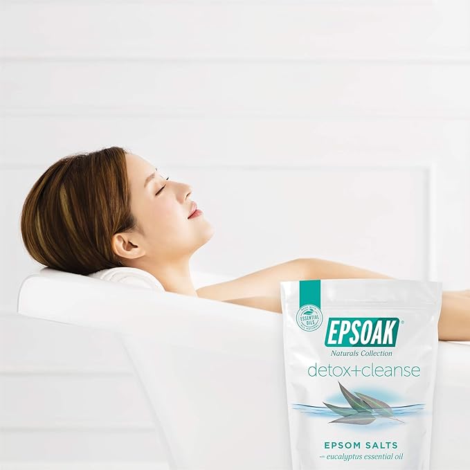Epsoak Epsom Salt 4 lb. Magnesium Sulfate USP. Resealable Epsom Salt Bag Detox - Image 5