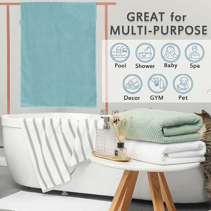 VOOVA & MOVAS Green Bath Towels - Image 5