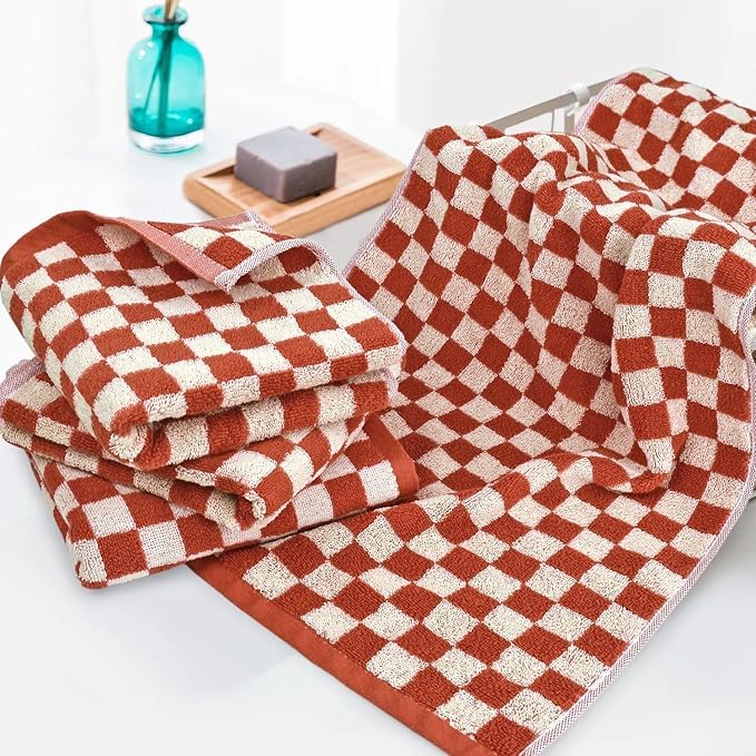 Jacquotha Checkered Hand Towels - Image 4