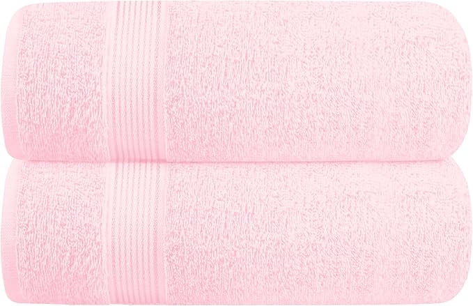 Belizzi Home Cotton 2 Pack Oversized Bath Towel Set 28x55 inches, Large Bath by Unknown