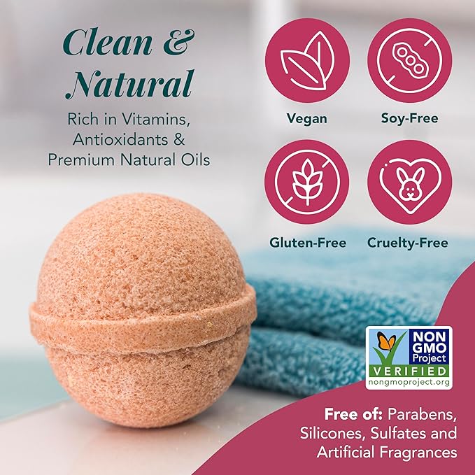 Saavy Naturals Bath Bombs – Relaxing Foaming Fizz Bubbles, Organic Bath Bombs - Image 4