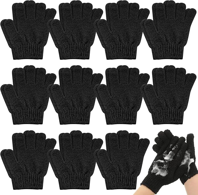 Ramede 30 Pair Exfoliating Glove Double Sided Exfoliating Bath Gloves Pack by ramede