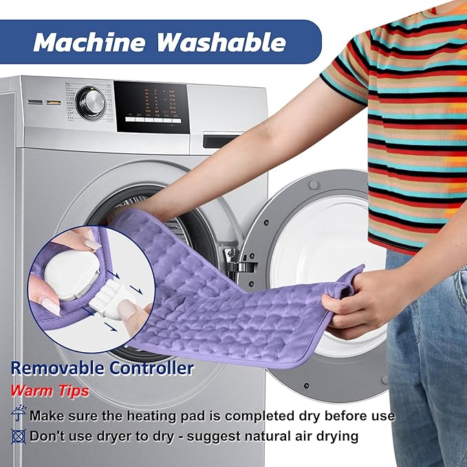 Electric Heating pad with 6 Heat Settings, Auto Shut Off, Dry Electric Heating - Image 7