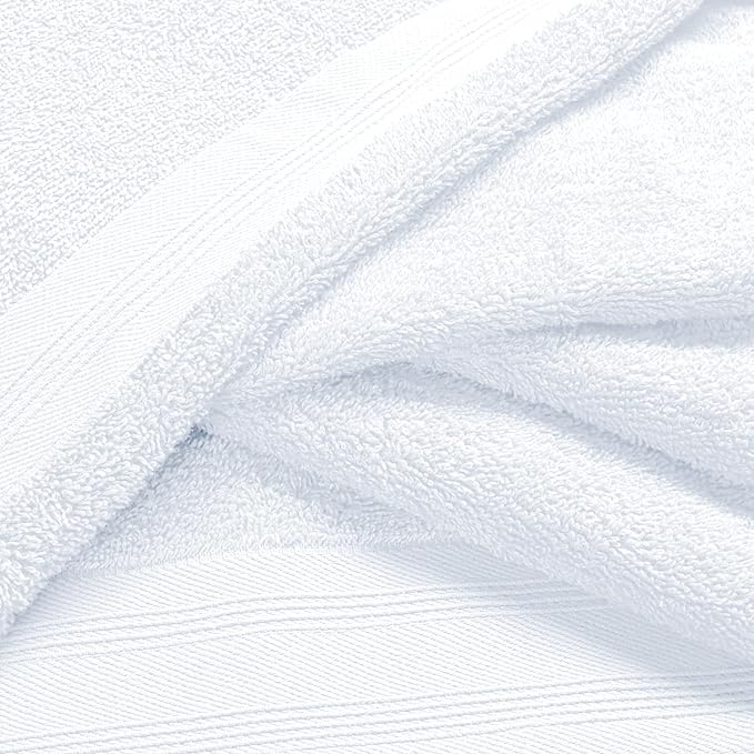 Ultra Soft 3 Pack Cotton Towel Set, Contains a Bath Towels 28x55 inch, a Hand - Image 2