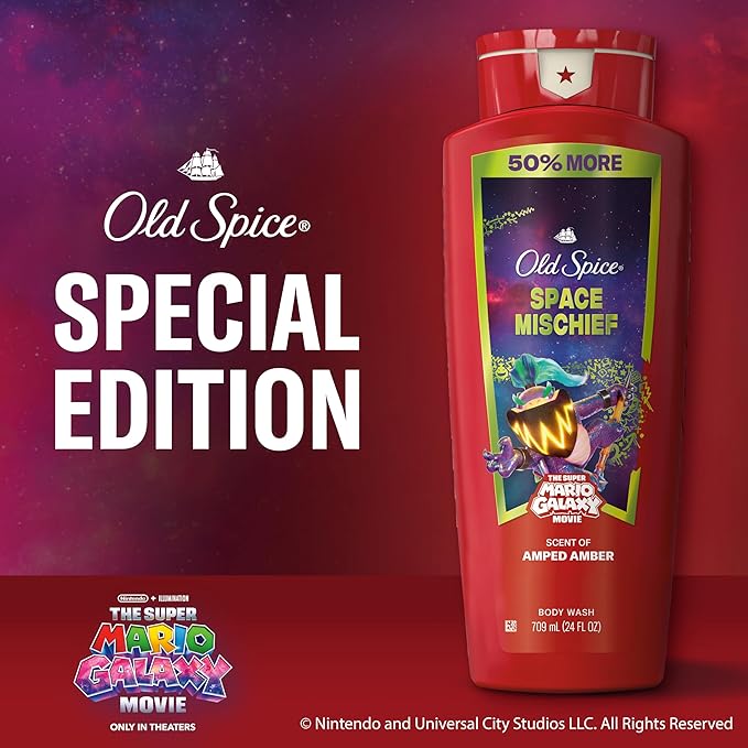 Old Spice Body & Face Wash for Men, x The Super Mario Galaxy Movie, 3X Defense - Image 6
