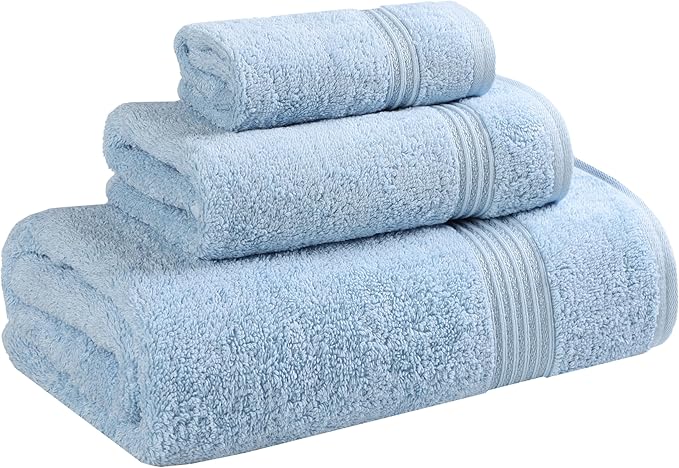 Superior Egyptian Cotton 3-Piece Towel Set, Basic Towels by SUPERIOR