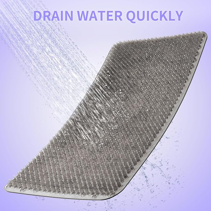 Yolife Shower Foot Scrubber Mat, Anti-Slip Bath Mat - Image 5