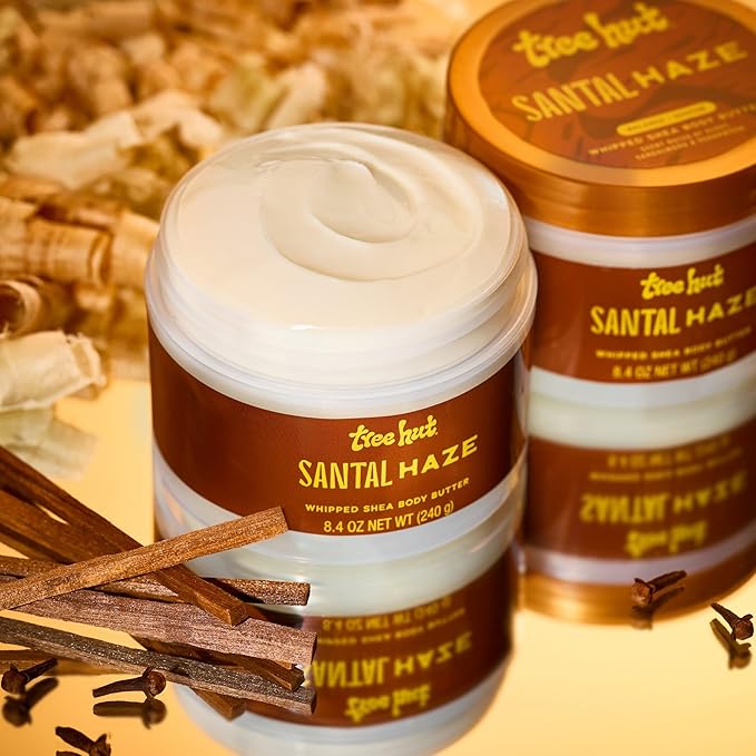Tree Hut Santal Haze Whipped Shea Body Butter, Hydrating & Nourishing Body - Image 2
