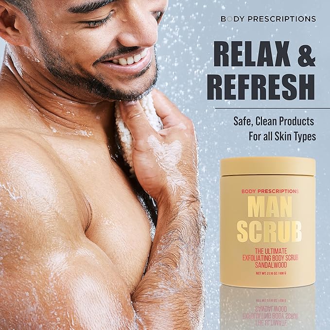 Body Prescriptions Men’s Exfoliating Body Scrub – Ultimate Skin Cleansing Wash - Image 2