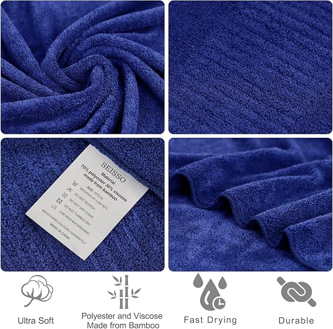 SEISSO Bath Towels, Super Soft Towels - Image 3
