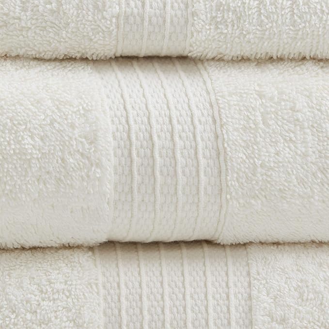 Madison Park Organic 100% Cotton Bathroom Towel Set, Hotel & Spa Quality Highly - Image 3