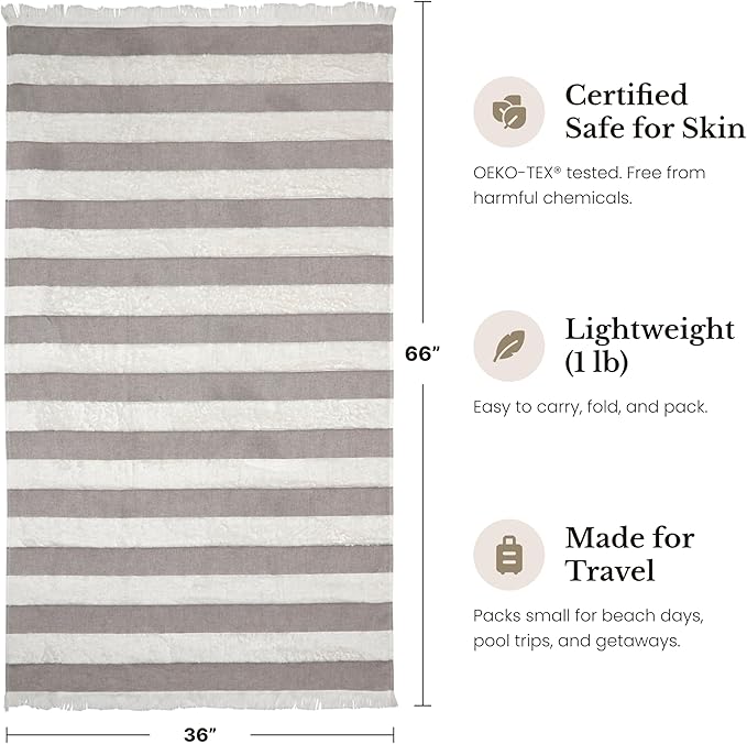 Lightweight Turkish Beach Towel - Image 4