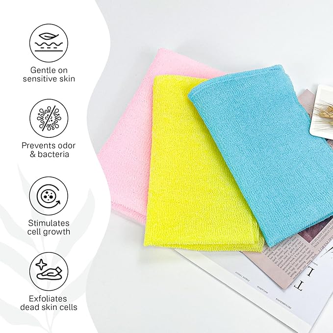 Yiclick Exfoliating Washcloth Towel, Japanese Exfoliating Wash Cloth, Korean - Image 6